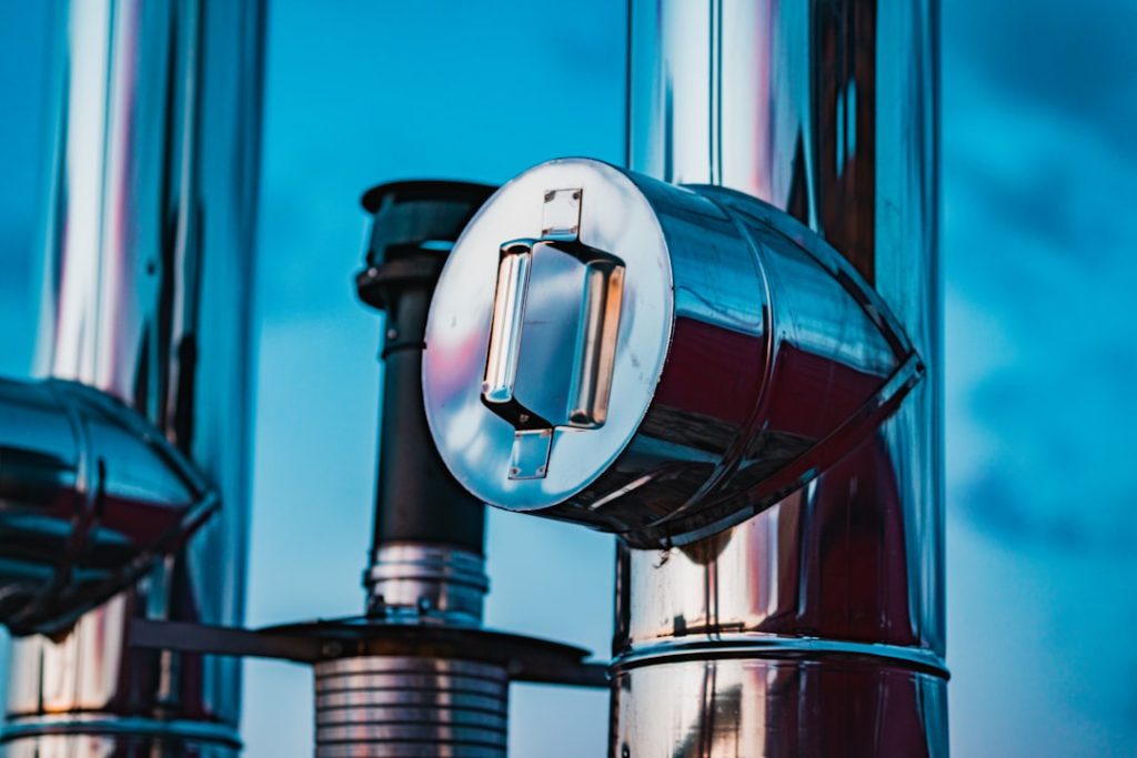 Stainless steel chimney for gas